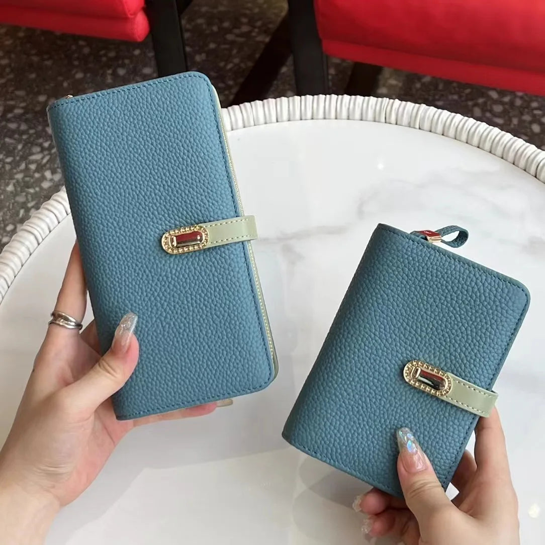 Women's Leather Wallet Money Bag Cell Phone Pocket Purse