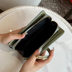 Women's Leather Wallet Money Bag Cell Phone Pocket Purse