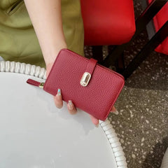 Women's Leather Wallet Money Bag Cell Phone Pocket Purse