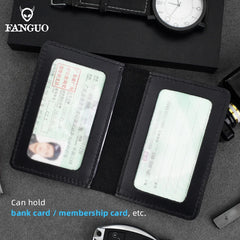 Leather Driver Holder Car Auto Documents Driving Wallet Photo Holder Cover