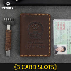 Leather Driver Holder Car Auto Documents Driving Wallet Photo Holder Cover