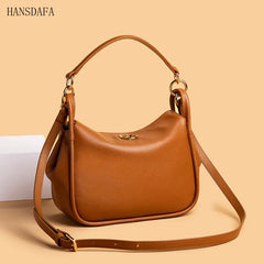 Leather Women Bag Totes High Shoulder Bags Soft Real Cowhide Ladies Handbags