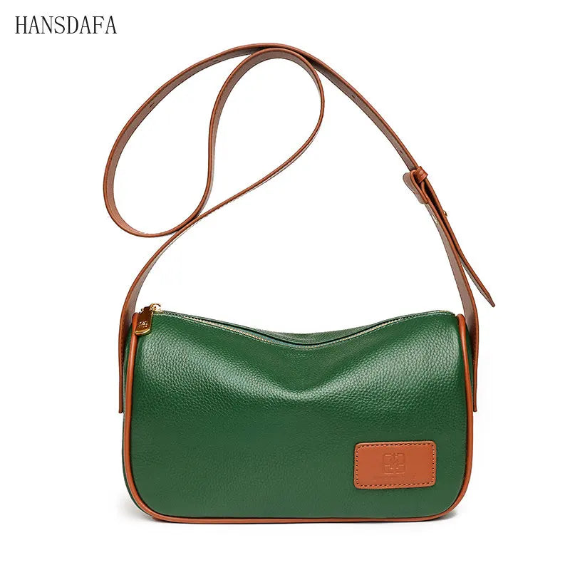Leather Handbag Women's Bag Large Capacity Shoulder Messenger Bag