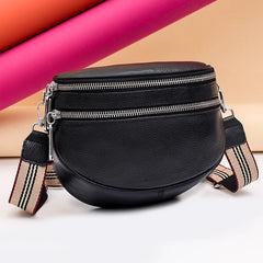 Designer Cowhide Leather Messenger Bag for Women