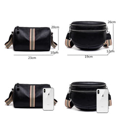 Designer Cowhide Leather Messenger Bag for Women
