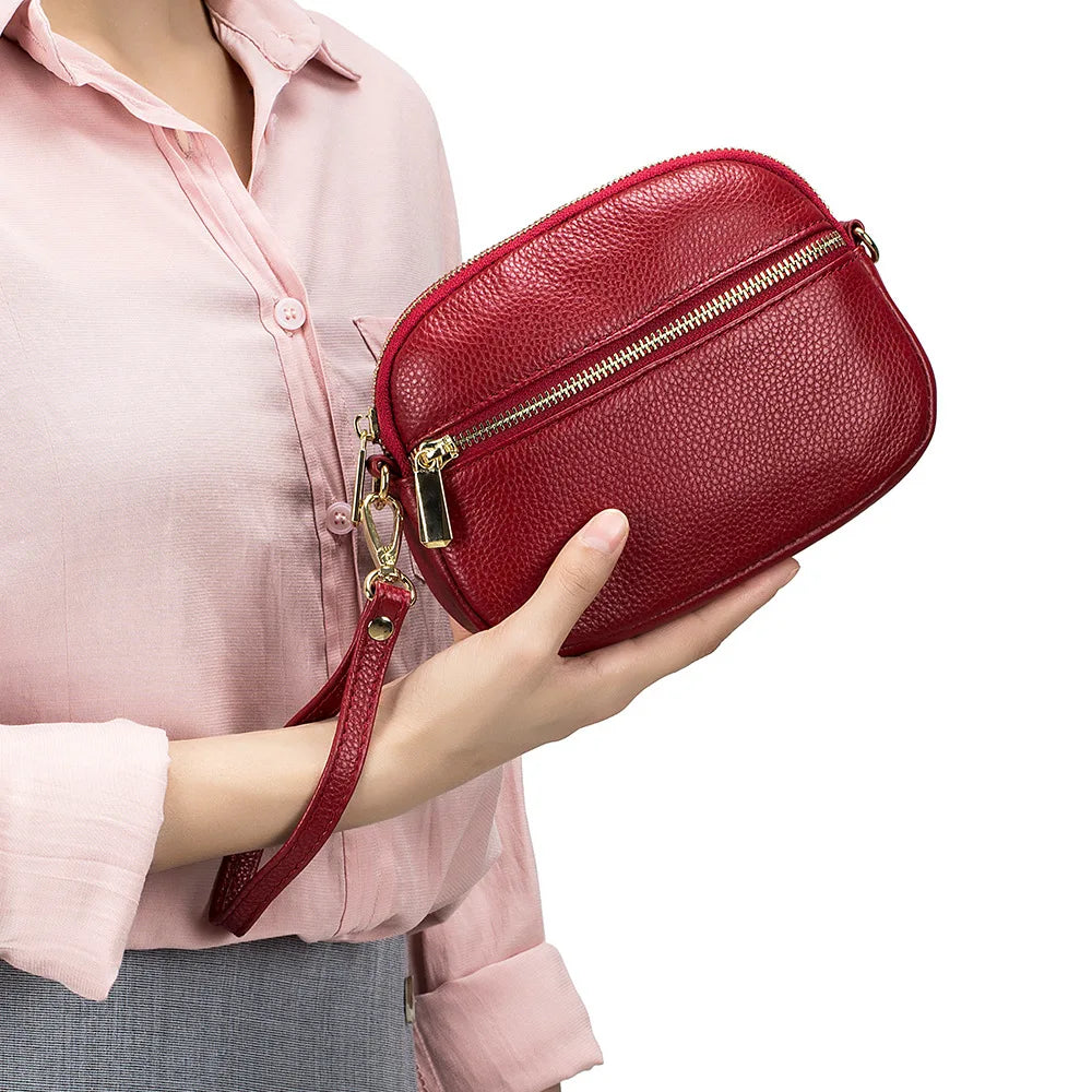 Soft Cowhide Leather Crossbody Bags Women's Shoulder Bag
