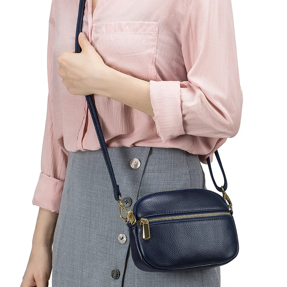 Soft Cowhide Leather Crossbody Bags Women's Shoulder Bag