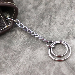 Leather Men Belt Car Key Wallet Waist Hanged Automobile Key Holder
