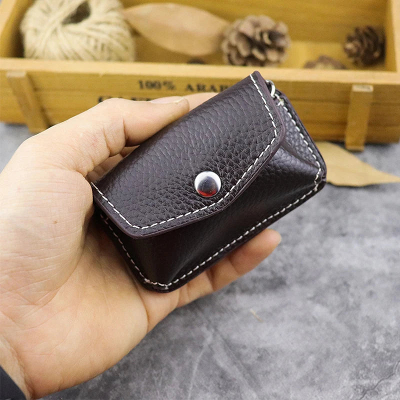 Leather Men Belt Car Key Wallet Waist Hanged Automobile Key Holder