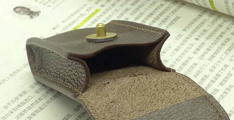Leather Men Belt Wallet Waist Bag Key Pouch