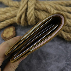Men's Vintage Leather Bifold Wallet