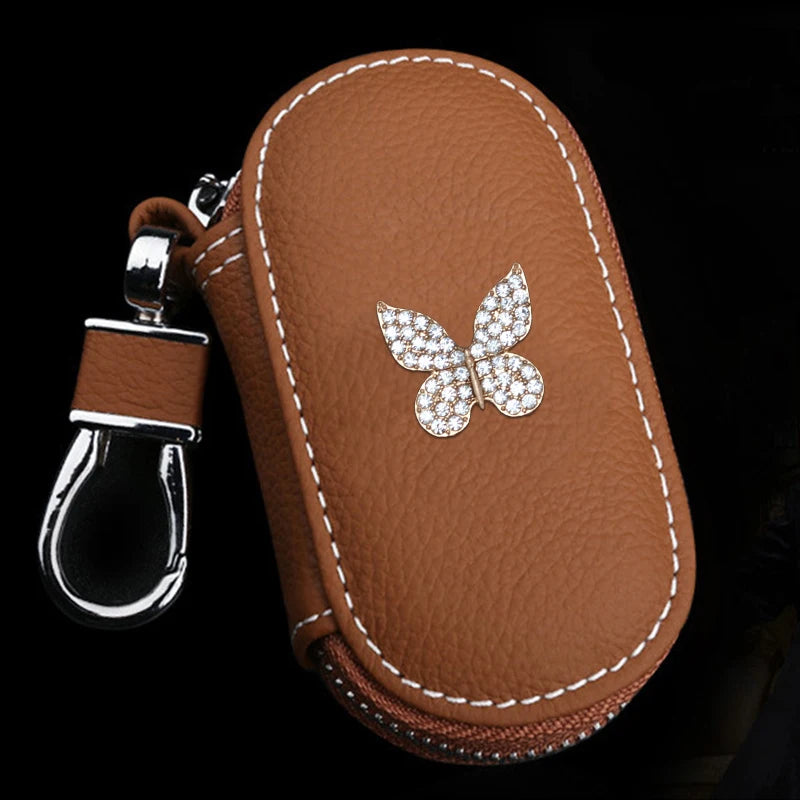 Leather Key Holder Car Key Wallets Keys Organizer