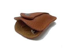 Ultra-thin Leather Key Holder Key Bag Pull-out Key Pouch