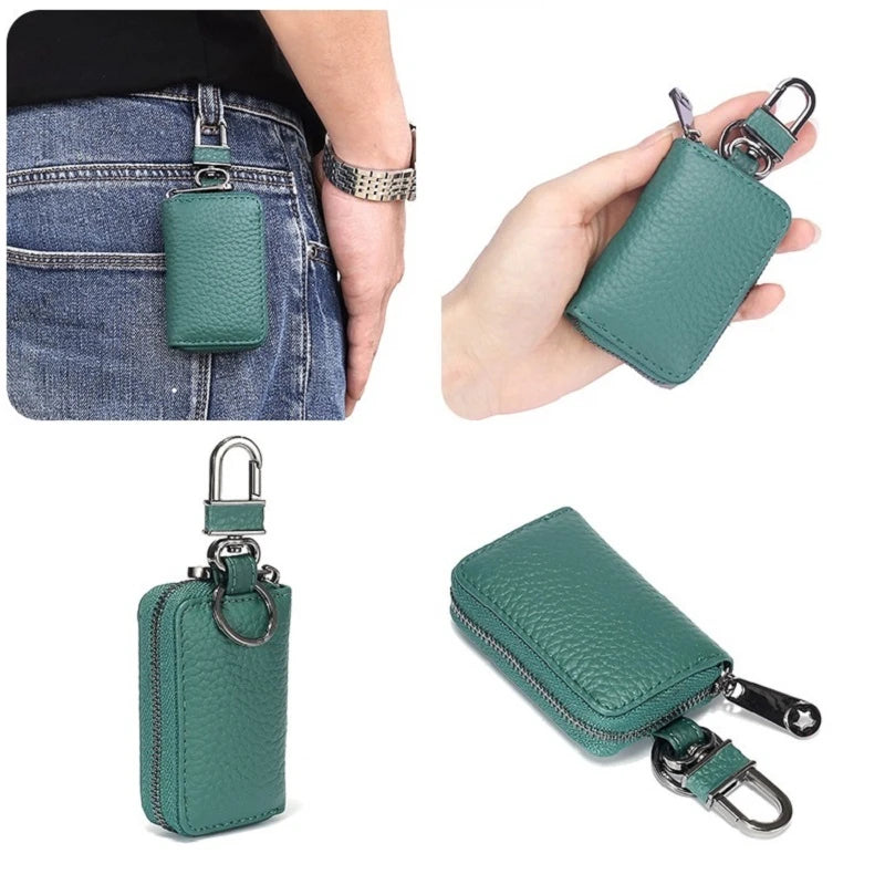 Leather Key Holder Women Key Wallet Car Key Organizer