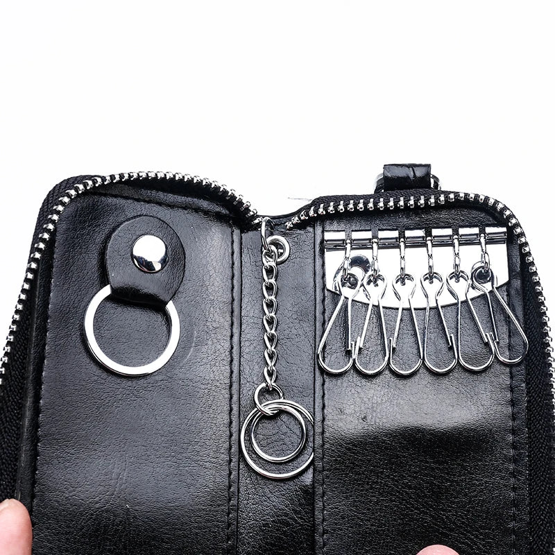 Leather Key Wallet Men Women Car Key Bag Key Case Key Holders
