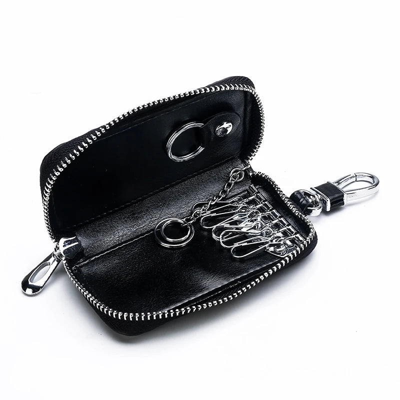Leather Key Wallet Men Women Car Key Bag Key Case Key Holders