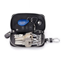 Leather Key Wallets Multifunctional Key Pouch