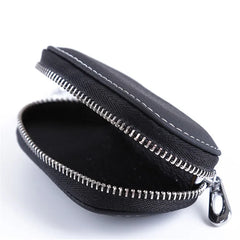 Leather Key Wallets Key Holder Car Key Organizer Zipper Key Case Bag