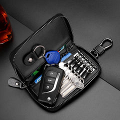 Leather KeyChain Key Bag Multifunction Organizer Wallet Holder