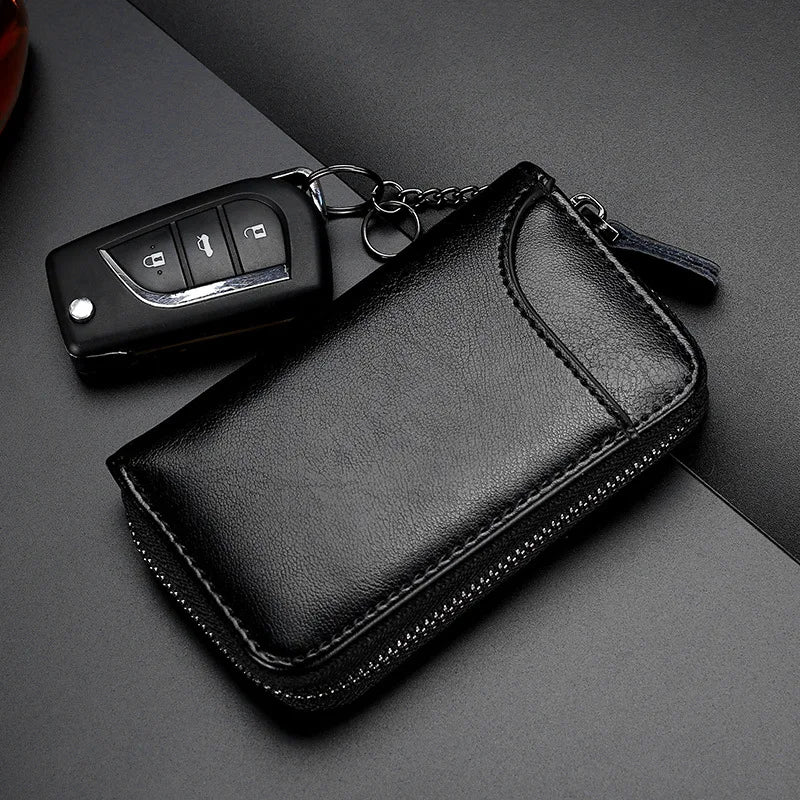 Leather KeyChain Key Bag Multifunction Organizer Wallet Holder