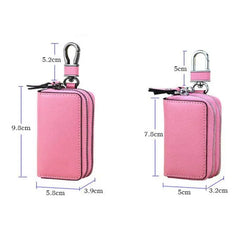 Leather Keychain Holder Car Key Pouch Wallet