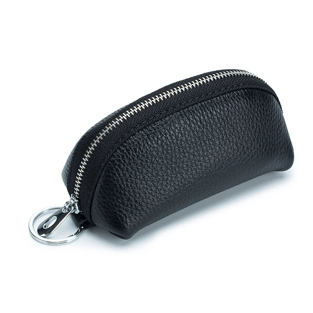 Leather Keychain Men Women Key Holder Organizer Pouch Key Case Wallet