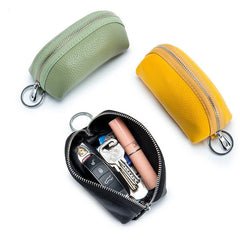 Leather Keychain Men Women Key Holder Organizer Pouch Key Case Wallet