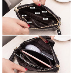 Leather Lady Shoulder Crossbody Bags For Women Messenger Purse Envelope Clutches