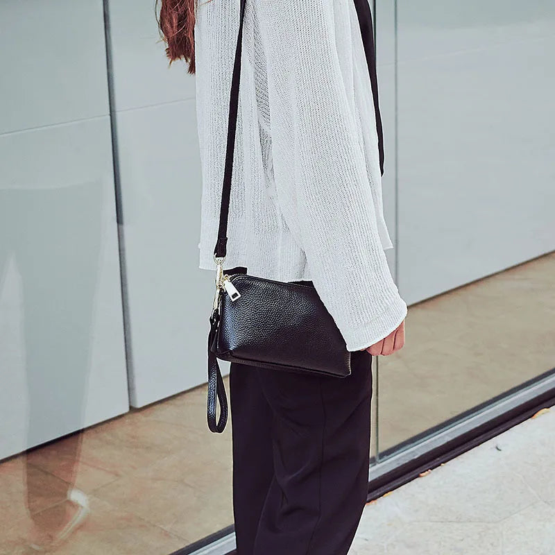Leather Lady Shoulder Crossbody Bags For Women Messenger Purse Envelope Clutches
