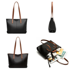 Luxury Large Capacity Tote Bag Soft Cow Leather Shoulder Bag