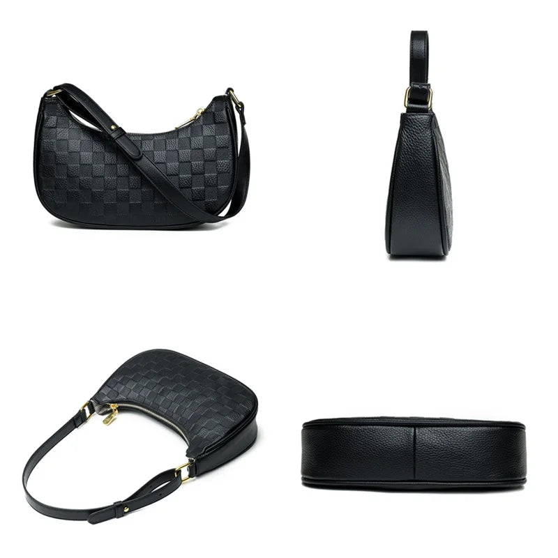 Small Crossbody Bag Lingge Pattern Handbags