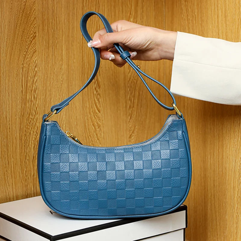 Small Crossbody Bag Lingge Pattern Female Handbags