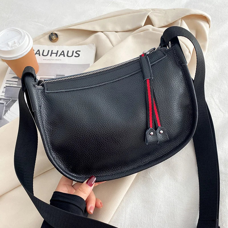 Leather Crossbody Bag for Women Handbag Shoulder Messenger Tote Party Purse