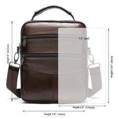 Leather Men Messenger Bag Male Small Man Crossbody Shoulder Bags