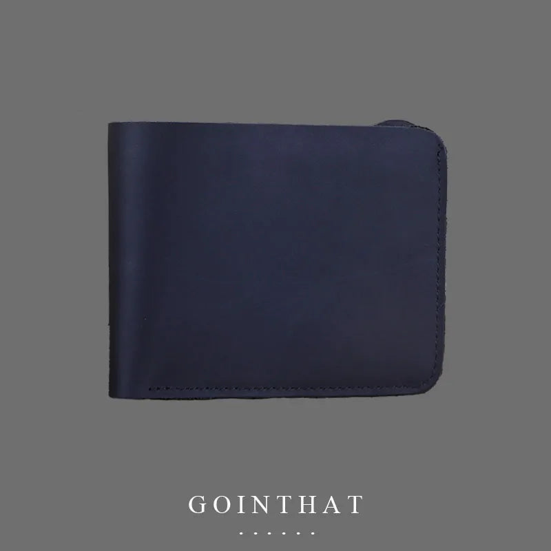 Real Cowhide Leather Men Wallets Short Wallet Portefeuille Hombre