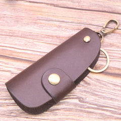 Leather Key Wallet Small Male Purse Female Cover Key Holder High Keyring