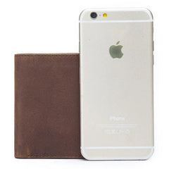 Solid Leather Men's Wallet Large Capacity Short Money Bag