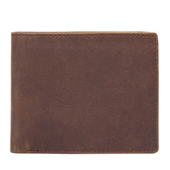 Solid Leather Men's Wallet Large Capacity Short Money Bag