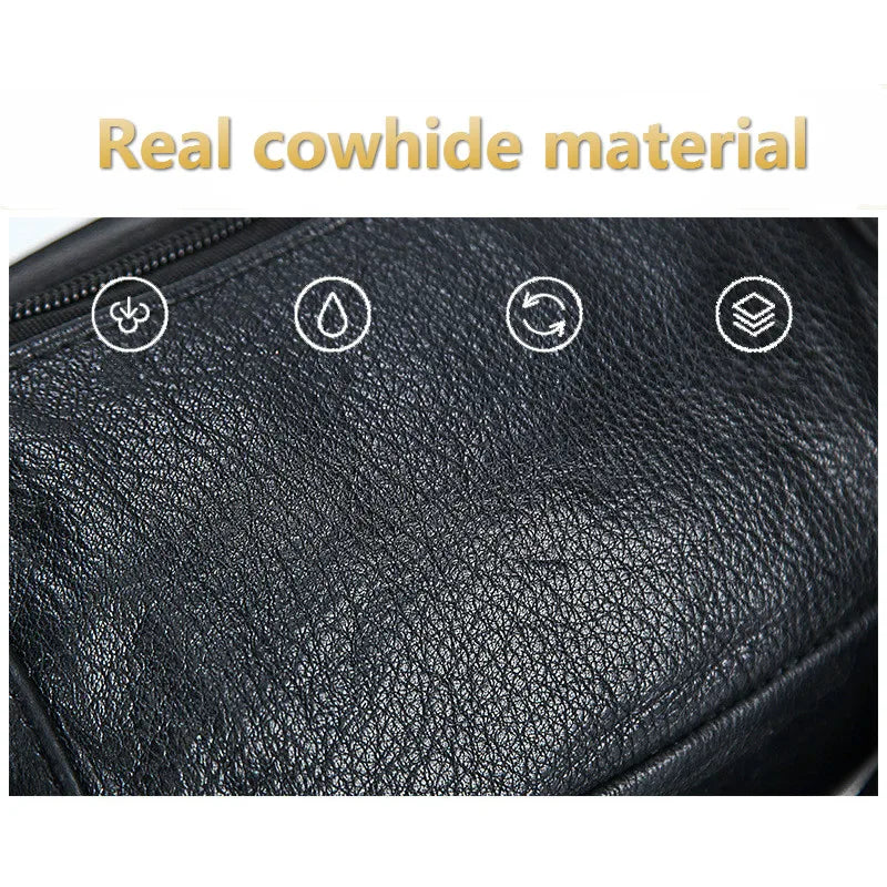 Leather Mens Fanny Pack Waist Bags Holographic Waist Purse Banana Bag