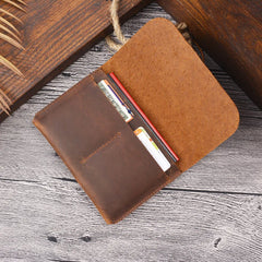 Vintage Leather Passport Cover for Men