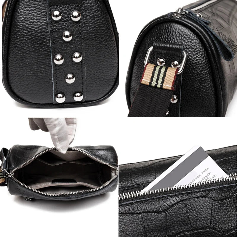Real Cowhide Ladies Tote Bag Women's Shoulder Bag Handbags