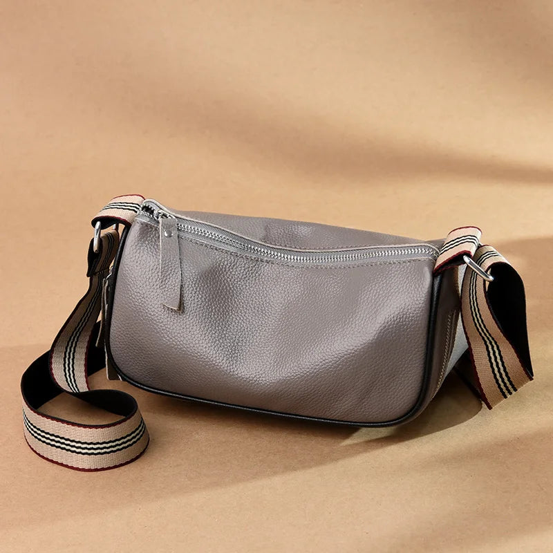 Real Cowhide Women's Casual Bag Small Shoulder Bag Crossbody Bags