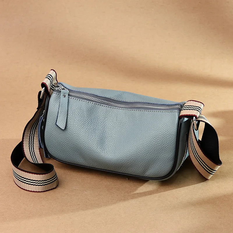 Real Cowhide Women's Casual Bag Small Shoulder Bag Crossbody Bags