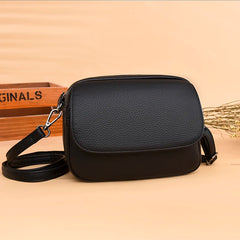 Real Cowhide Women's Messenger Bag Small Shoulder Crossbody Handbag