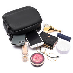 Real Cowhide Women's Messenger Bag Small Shoulder Crossbody Handbag