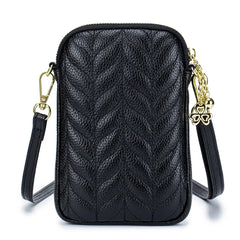 Real Cowhide Women's Phone Bag Small Shoulder Bag
