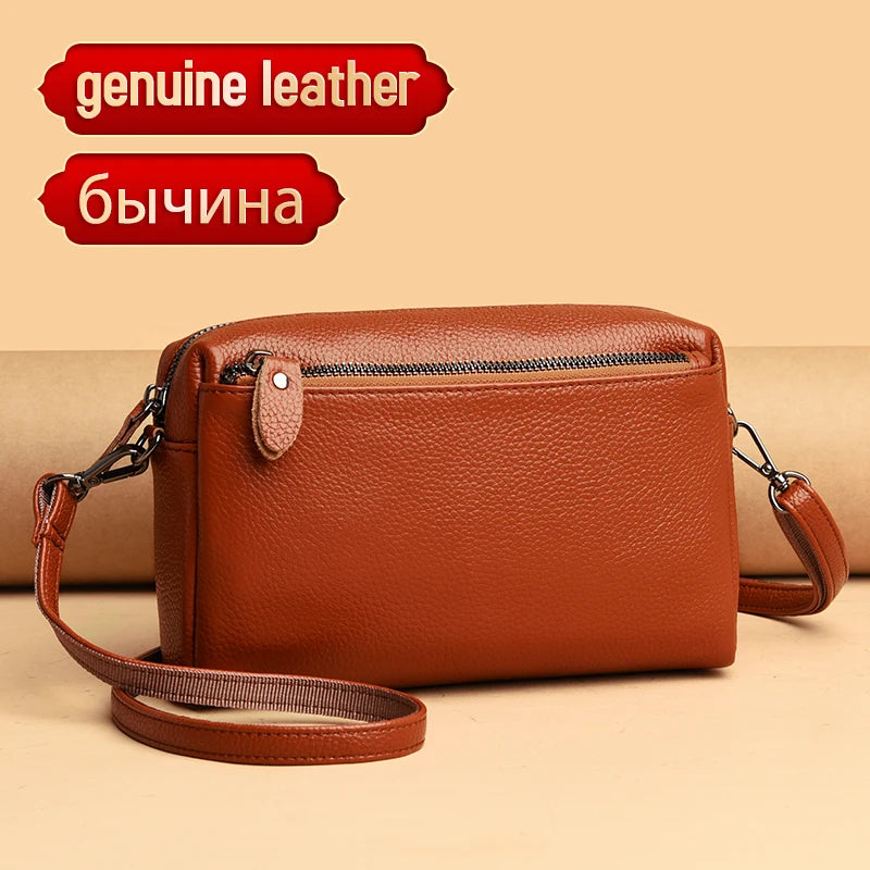 Real Leather Women's Small Shoulder Bag Crossbody Purse