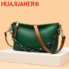 Leather Shoulder Bags For Women Chain High Capacity Ladies Handbags