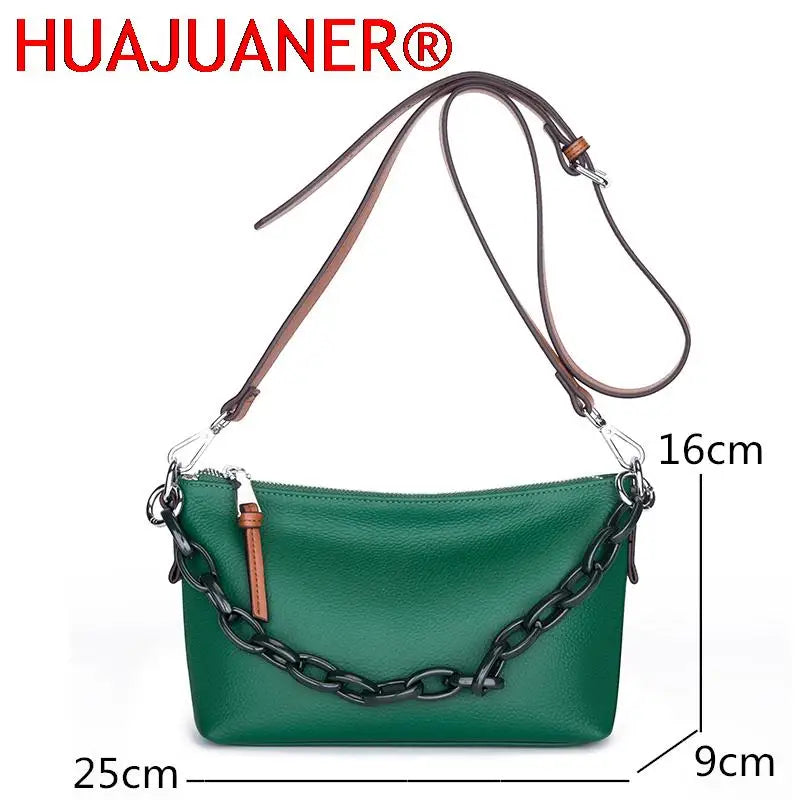 Leather Shoulder Bags For Women Chain High Capacity Ladies Handbags