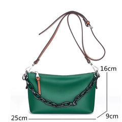 Leather Shoulder Bags Chain High Capacity Ladies Handbags Travel Hand Bag